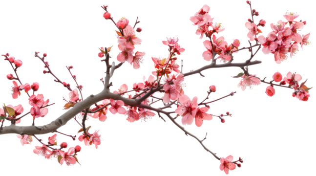 isolated sakura flower cherry blossom branch png