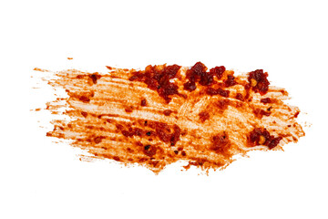 Mala Chili Sauce or Sichuan pepper Sauce Isolate on White Background