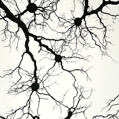 Obraz premium Abstract Isolated Tree Like Structure Illustration