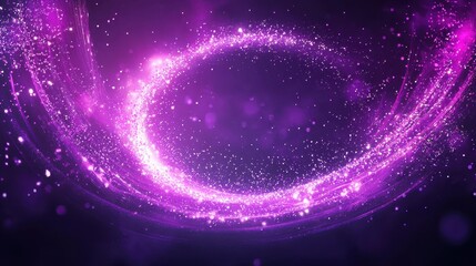 Obraz premium Vibrant Purple Sparkle Background with Swirling Effect
