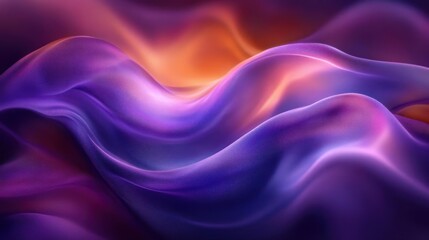 Obraz premium Colorful abstract swirling shapes and waves with dark background,