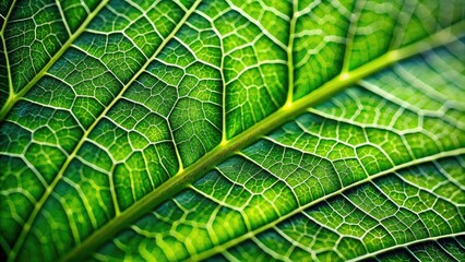 Obraz premium Captivating Macro Photography of Leaf with Three-Dimensional Texture and Depth Enhancement