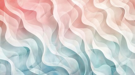 Obraz premium A whimsical watercolor painting of abstract waves and clouds,