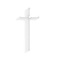 Christian cross. Religion concept illustration. 3D render