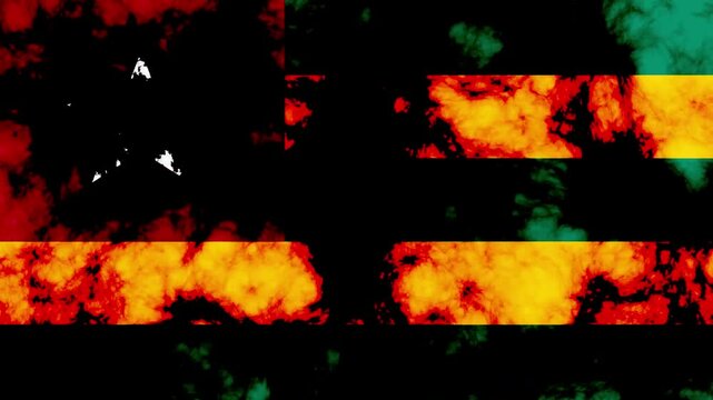 TOGO NATIONAL FLAG BACKGROUND ANIMATION