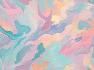Impressionist style pastel colors abstract illustration background