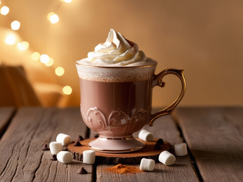 Hot chocolate with whipe cream