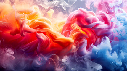 Vibrant Abstract Swirls of Color in Motion