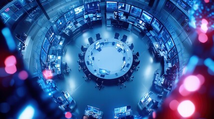 Innovative Control Room A High-Tech Hub for Monitoring and Analysis in Modern Industry