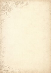 Vintage floral frame with handwriting