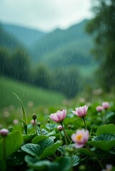 woman in a field of flowers