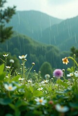 meadow with wildflowers