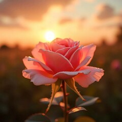 red rose in the garden