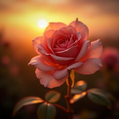 red rose in the garden