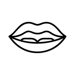 Obraz premium lips icon