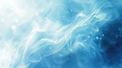 Blue and white background with bubbles