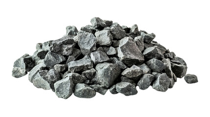 Fototapeta premium Pile of Dark Gravel Stones for Construction Use