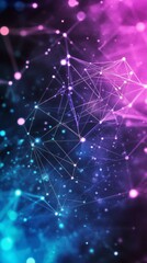 Fototapeta premium Abstract Geometric Network.