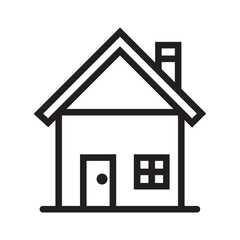 Home Building Line Icon. Editable Stroke. Pixel Perfect. For Mobile and Web.Real Estate icon template.with transparent background. vector illustration