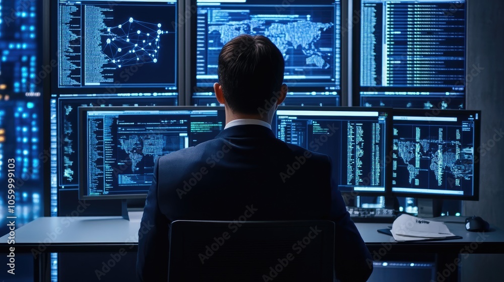 Poster data-driven insights a glimpse into modern data analysis and technology workspaces