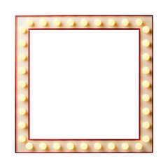 retro marquee light sign frame banner