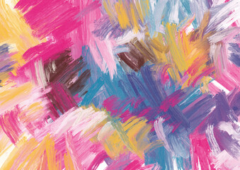 Colorful watercolor brush stroke design