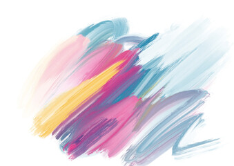 Colorful watercolor brush stroke design