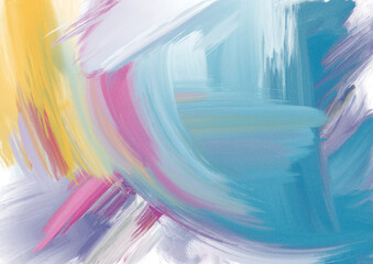 Colorful watercolor brush stroke design