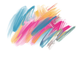 Colorful watercolor brush stroke design