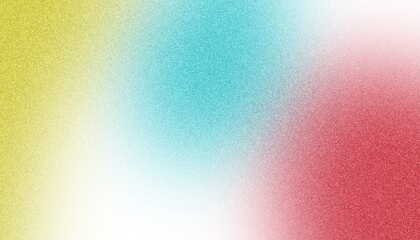 Colorful Grainy Gradient Background in Yellow, Blue, and Red