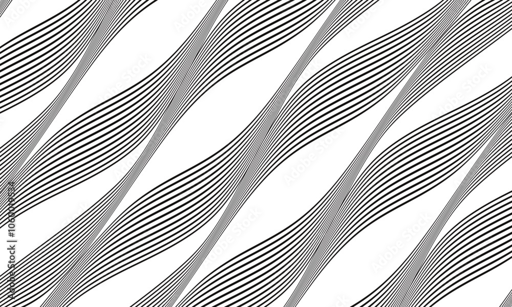 Poster abstract diagonal black wave line pattern suitable for banner, poster.