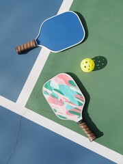 Pickleball Fun Uniting Players with Colorful Gear