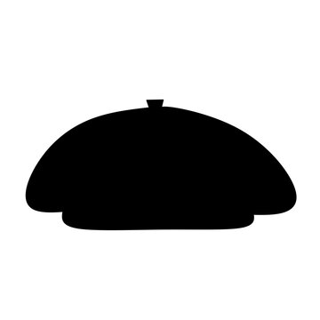 recommend clip art: french Beret silhouette icons cartoon vector
