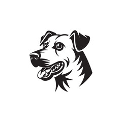 illustration of a dog Black cat icons isolated on white background vector animal icon
