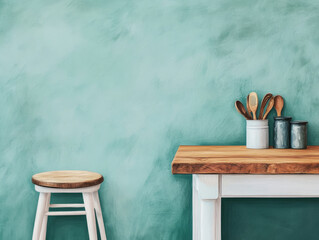 Obraz premium Vintage Style Kitchen with Elegant Color Palette