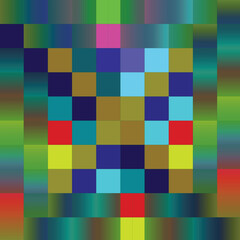  Pixels monograme pattern vector illustration