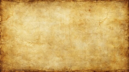 Obraz premium Distressed parchment texture with worn edges and subtle cracks, brown, weathered surface, worn wood, beige, rough finish