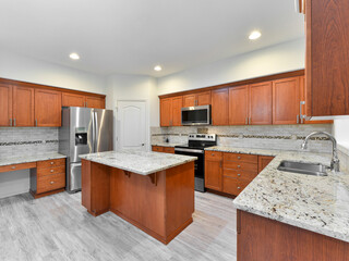 Modern residential kitchen interior