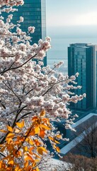 Ai generative, view from the top of a building