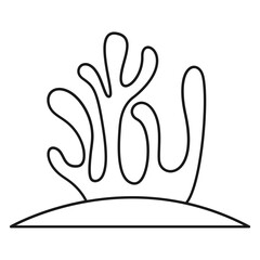 Obraz premium seaweed logo vector illustration