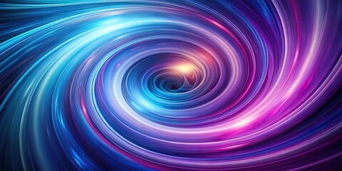 Obraz premium Swirling vortex of purple and blue hues in a mesmerizing spiral motion, trippy design, vibrant colors, blue patterns, optical illusion