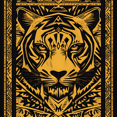 Obraz premium tigers and white tigers with various creative themes, atmospheres, and perspectives