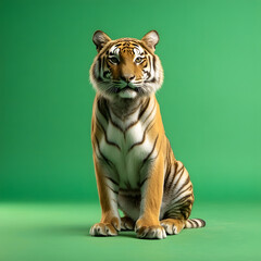 Obraz premium tigers and white tigers with various creative themes, atmospheres, and perspectives