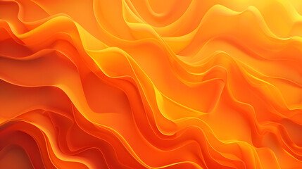 Smooth vibrant orange gradient background with a seamless abstract design and warm, glowing colors