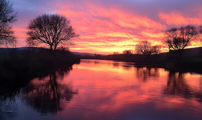 Obraz premium Spectacular Nature and Scenic Wonders: Golden Hour Sunsets, Lush Forests, Tranquil Beaches, and Vibrant Fields of Flowers in Stunning Views