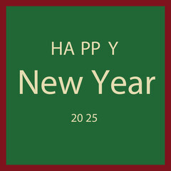 Obraz premium Happy New Year 2025 Wishes for Joy and Prosperity
