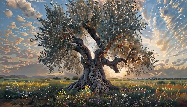 The Parable of the Wild Olive Tree, Biblical Illustration
