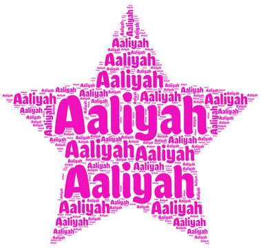 Aaliyah Name  PNG Design 