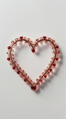 Obraz premium heart, love, valentine, symbol, romance, day, red, shape, vector, romantic, 3d, passion, decoration, illustration, valentines, holiday, design, card, icon, celebration, gift, wedding, sign