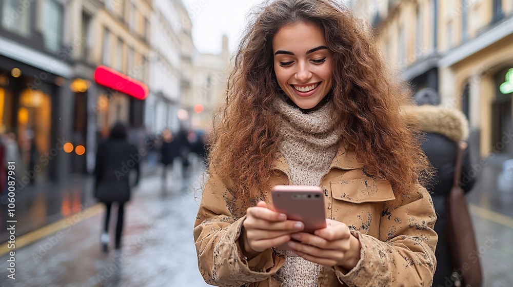 Poster business professional interacting with ai chatbot on a digital device, reflecting ai-driven customer
